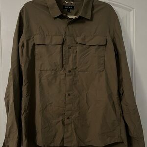 PROOF Huckberry Long Sleeve Snap Button Shirt L Nylon Hiking Men’s Outdoor